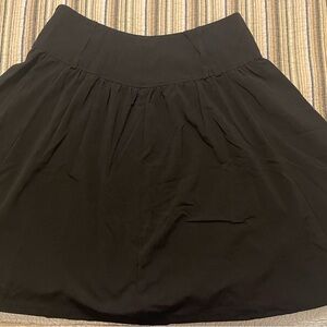 Black Pleated Women's Skirt